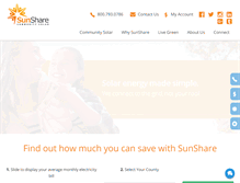 Tablet Screenshot of mysunshare.com